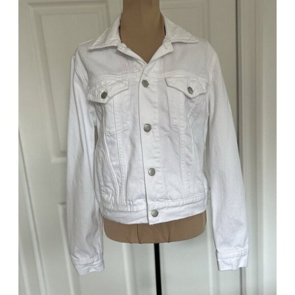 Pistola Women’s Saba “ Blizzard White“ Denim Trucker Jean Jacket Size S - Picture 1 of 10